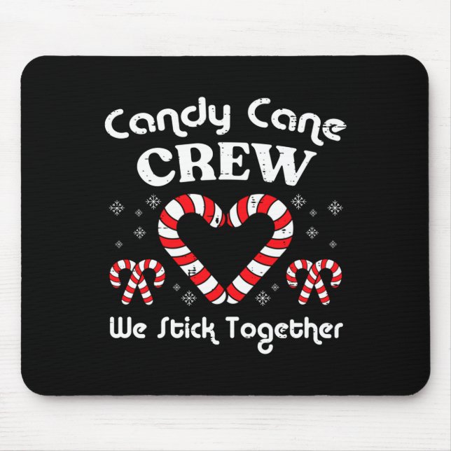 Christmas Candy Cane Crew Stick Together Xmas Wome Musmatta (Framsidan)