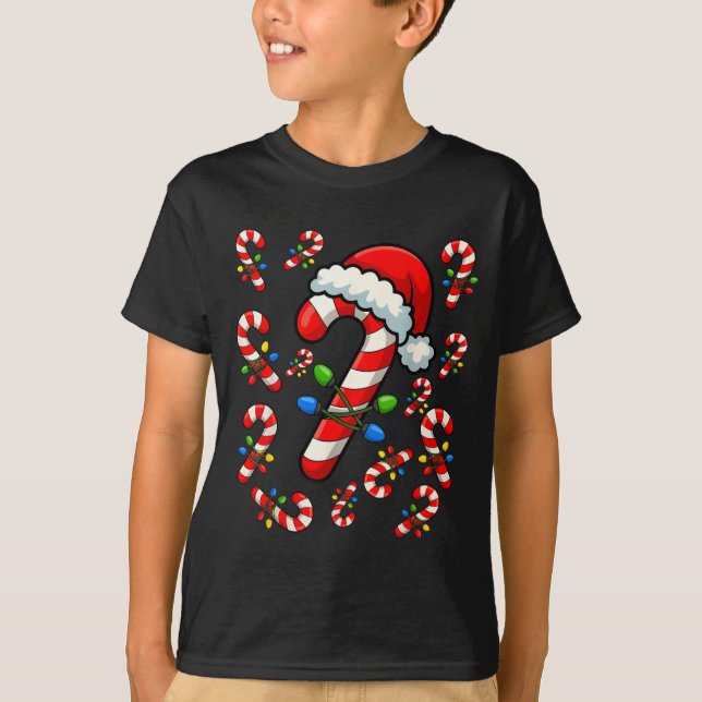Christmas Candy Cane Crew Xmas Holiday Family Matc T Shirt (Framsida)