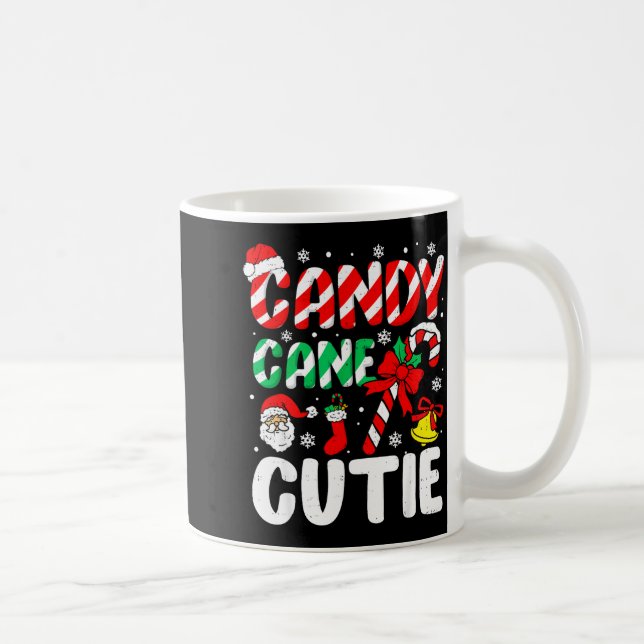 Christmas Candy Cane Cutie Xmas Holiday Toddler Ki Kaffemugg (Höger)