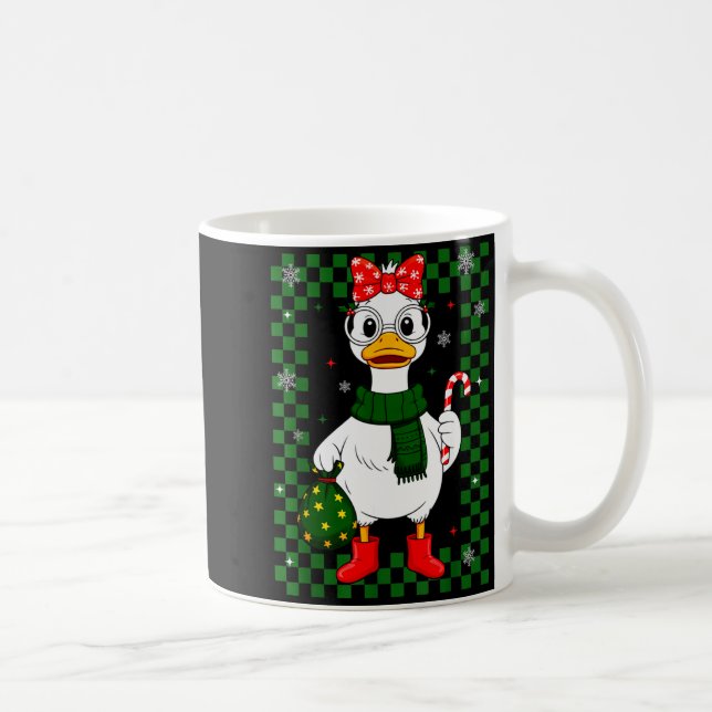 Christmas Candy Cane Goose Matching Couple Xmas Bo Kaffemugg (Höger)
