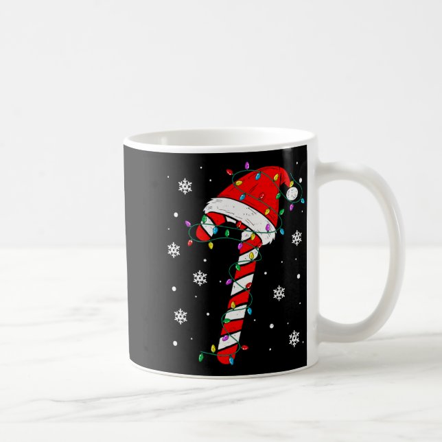 Christmas Candy Cane Hat Santa Xmas Holiday Toddle Kaffemugg (Höger)