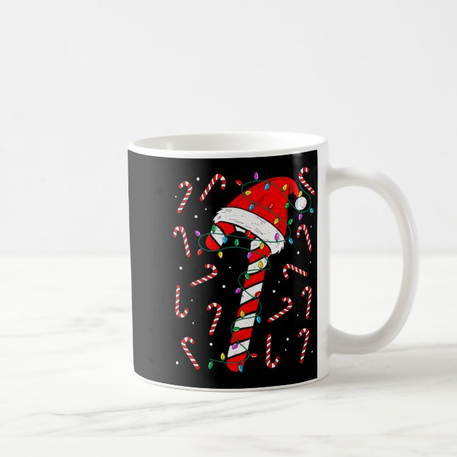 Christmas Candy Cane Hat Santa Xmas Holiday Toddle Kaffemugg (Höger)