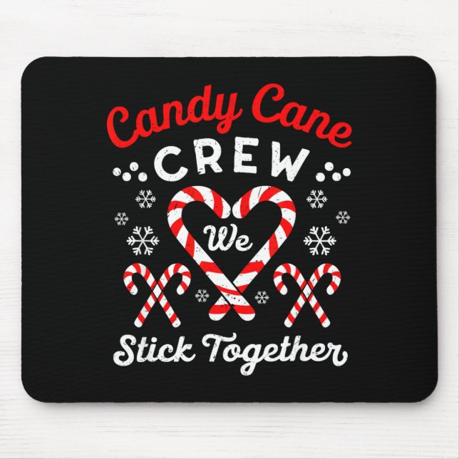 Christmas Candy Cane Heart Holiday Family Matching Musmatta (Framsidan)