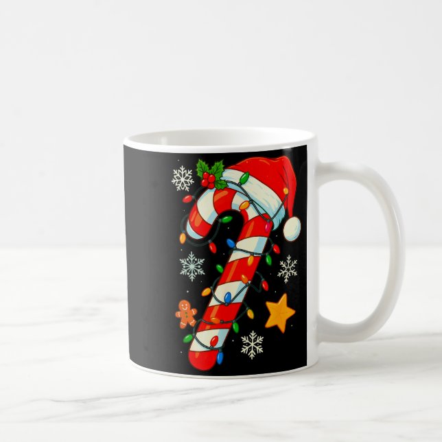 Christmas Candy Cane Santa Hat Xmas Kids Toddler Y Kaffemugg (Höger)