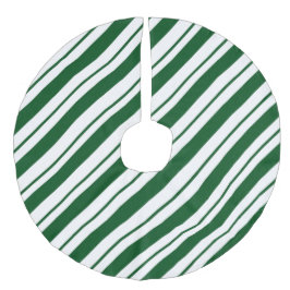 Christmas Candy Cane Stripes in Green and White  Julgransmatta Fusklinne