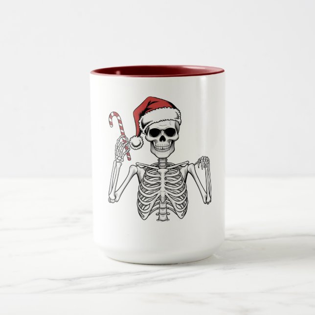 Christmas  Candy Skeleton Mugg (Center)