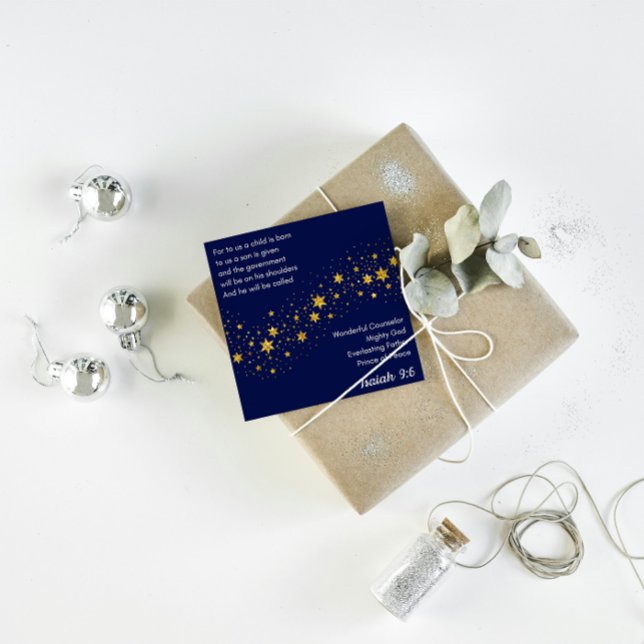 Christmas Card: a Son is given to us Julkort (Skapare uppladdad)