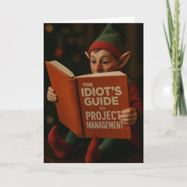 Christmas card elf 'Idiots Guide Site Management' Kort