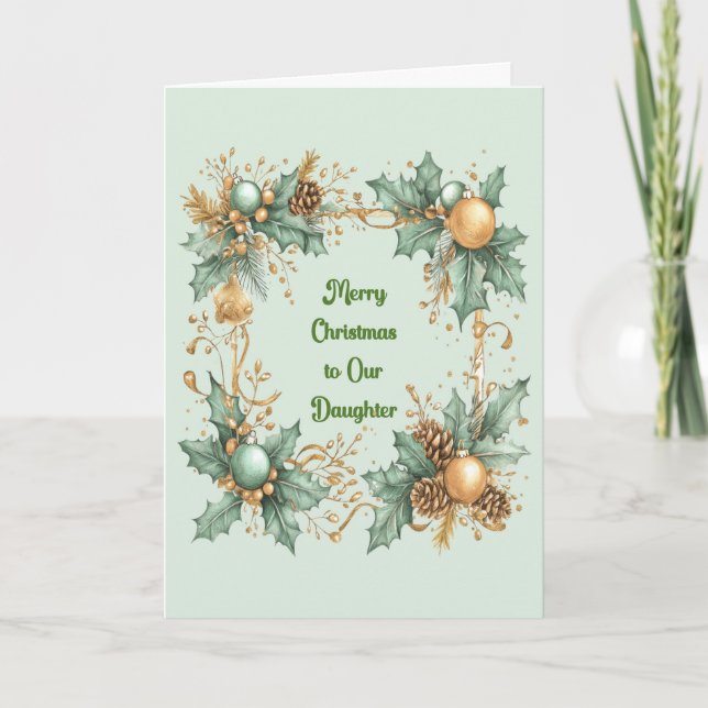 Christmas Card for Adult Daughter Kort (Framsida)