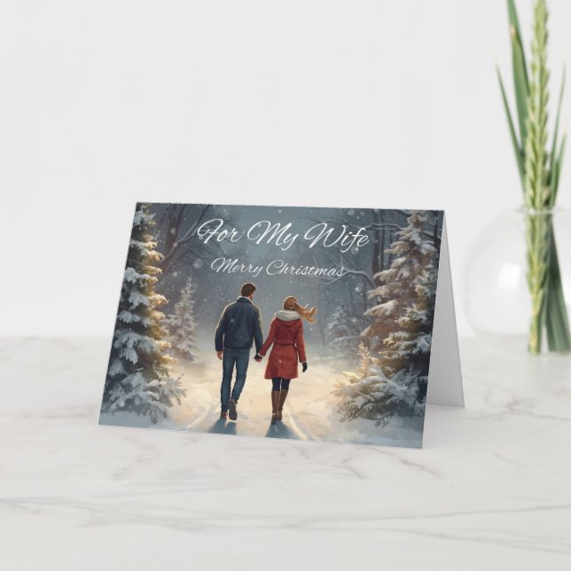 Christmas Card for my Wife Kort (Framsida)