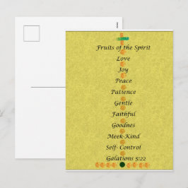 Christmas card- fruits of the spirit helg vykort