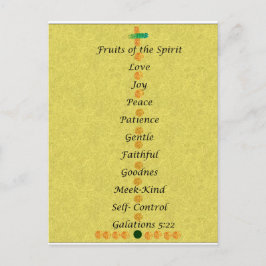 Christmas card- fruits of the spirit helg vykort