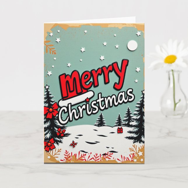 christmas card kort (Liten växt)