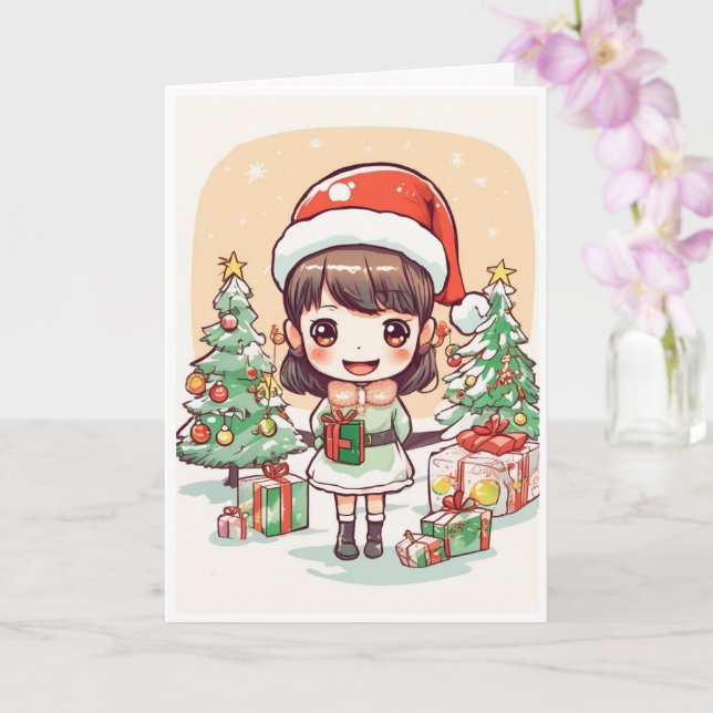 Christmas card kort (Orkide)