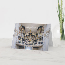 Christmas card of a baroque organ in Germany Tack Kort