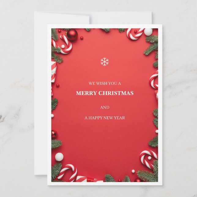 christmas card tack kort (Framsida)