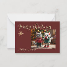  Christmas Card – Tom & Luna Holiday Lights Scene