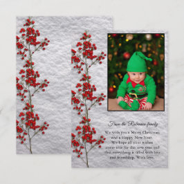 Christmas Card With a Smiling and Happy Baby. Tack Kort