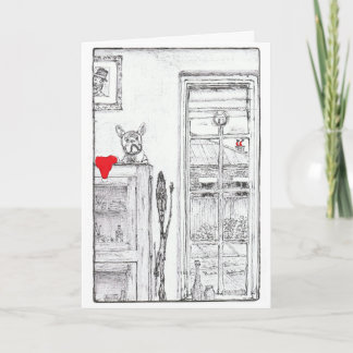 Christmas Card with cute dog Helgkort