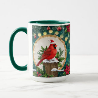 Christmas Cardinal Mug | Red Bird Holiday Coffee Mugg