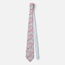 Christmas Cardinals Midcentury Modern Neck Tie Slips