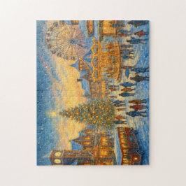 Christmas Carnival Town Winter Village Pussel