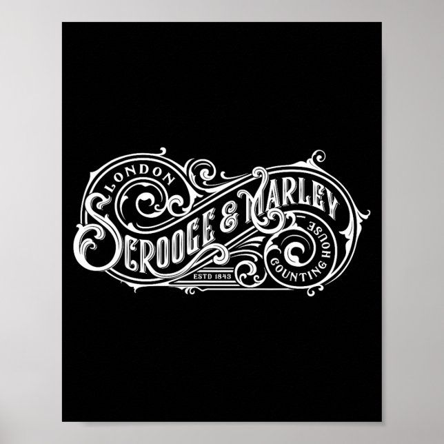 Christmas Carol Scrooge And Marley Counting House  Poster (Framsidan)