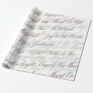 Christmas Carols Wrapping Paper Presentpapper