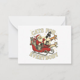 Christmas Cat Anteckningskort