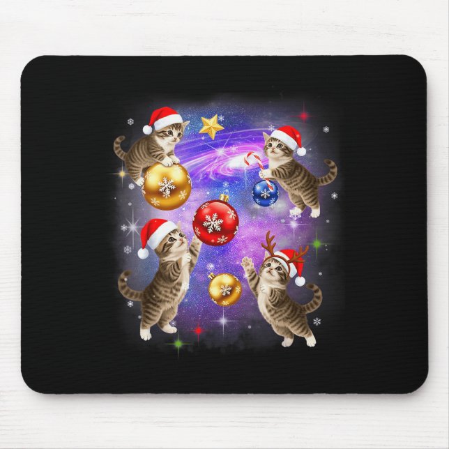 Christmas Cat In Space Meowy Xmas Ornaments Kitty  Musmatta (Framsidan)