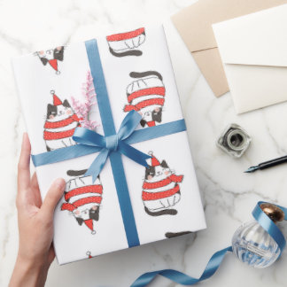 Christmas Cat Presentpapper