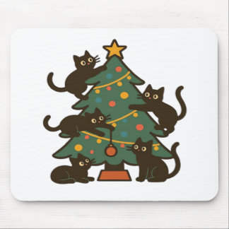 Christmas Cats Around The Tree Holiday Classic Musmatta