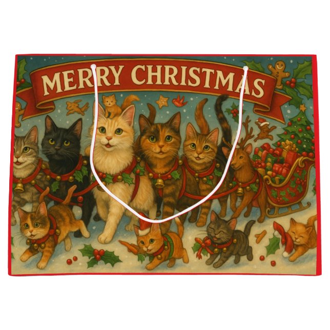"Christmas Cats" Gift Bag (Framsidan)