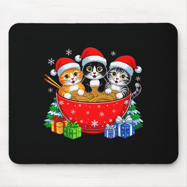 Christmas Cats Ramen Kitten Anime Xmas For Men Wom Musmatta (Framsidan)
