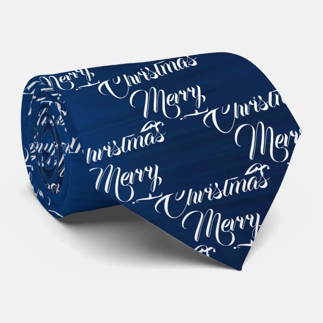Christmas Celebration White Snowflakes Navy Blue Slips (Rullad)