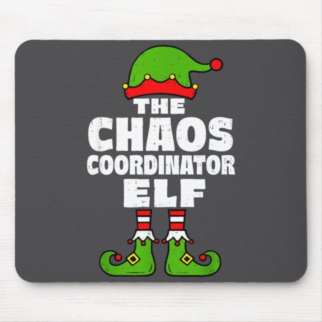 Christmas Chaos Coordinator Elf Funny Xmas Holiday Musmatta (Framsidan)