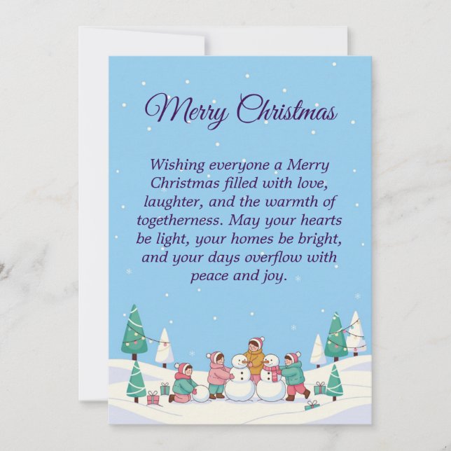 Christmas Cheer for All Julkort (Framsida)