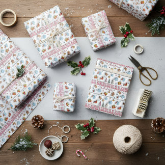 Christmas Cheer Seamless Wrapping Paper Presentpapper