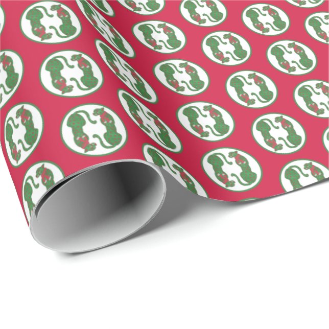 Christmas Cheetahs Presentpapper (Rullad Hörn)