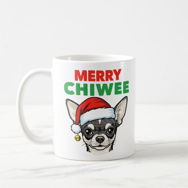 Christmas Chihuahua Kaffemugg (Vänster)