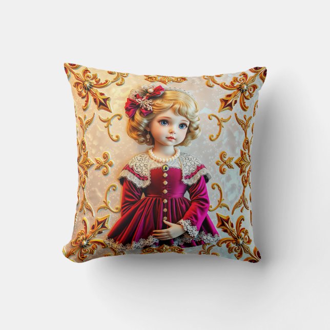 CHRISTMAS ~ Child ~ Vintage ~ Kudde (Framsida)