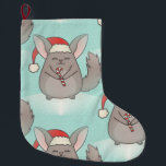 Christmas chinchillas julafton-lagerhållning stor julstrumpa<br><div class="desc">"christmas chinchillas" , "ful christmas""Santa chinchillas", "jultomten chinchillas", "julafton chinchillas",  "chinny, chinmas, "gullchinchillas", chinchillas "gulla djur", christmas, julafton,  Santa, tomten,  "jultomten" kawaii lustigt</div>