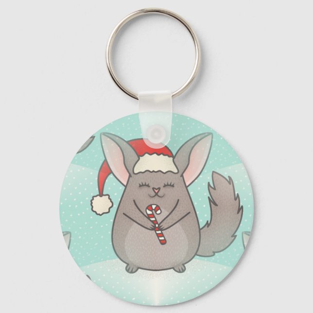 christmas chinchillas nyckelring (Framsida)