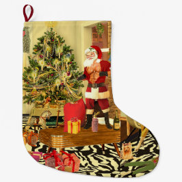 Christmas Chippendale Stor Julstrumpa