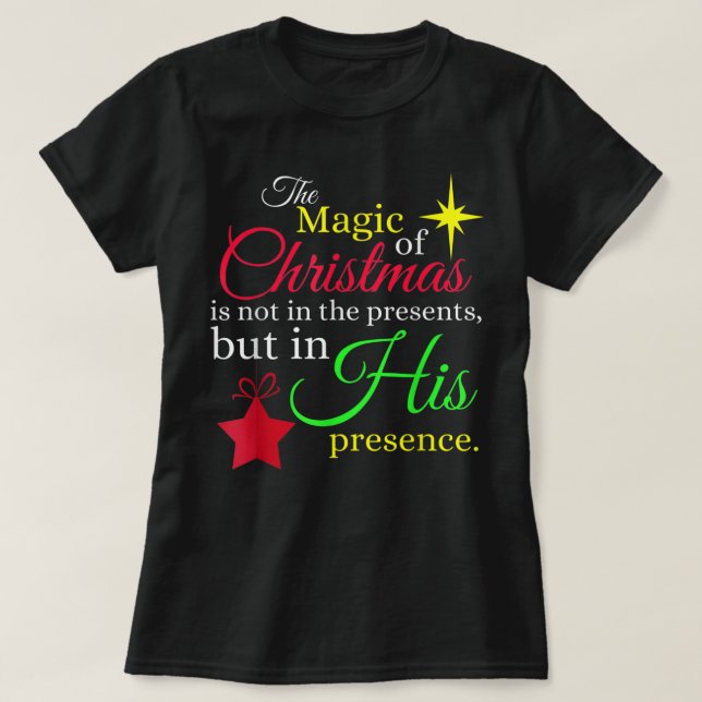 CHRISTMAS Christian Jesus Birth T Shirt (Design framsida)