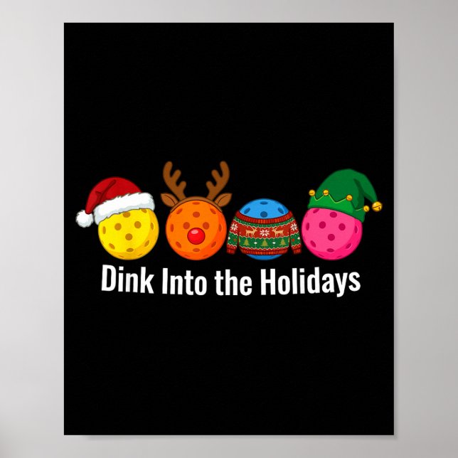 Christmas Ckleball Santa Reindeer Elf Ugly Xmas Sw Poster (Framsidan)