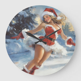 Christmas clock stor klocka