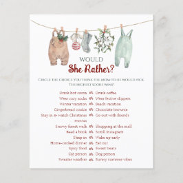 Christmas Clothes Would She Rather Game