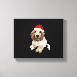 Christmas Cocker Spaniel (White) Essential T-Shirt Canvastryck