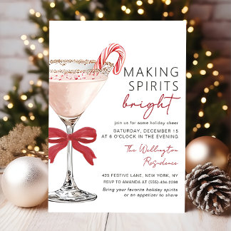 Christmas Cocktail Holiday Party Invitation Inbjudningar